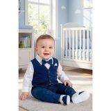 Babymod Patikli 5'li Erkek Bebek Mevlüt Takımı Seti - Lacivert - 3 - 6 Ay