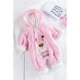 Babymod Sevimli Ayıcık Welsoft Peluş Astronot Kız Bebek Tulum - 9 - 12 Ay - Pembe