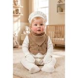 Babymod Yelekli 5 Parça Erkek Bebek Pamuk Hastane Çıkışı Bebek Takımı - Ekru - 0 - 3 Ay