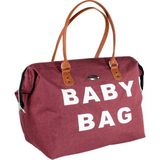 Babymol Baby Bag Bordo Renkli Anne Bebek Çantası Geniş Kapasite ve Dayanıklı Malzeme Özellikleriyle