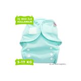 BabyNEO - Tek Beden Yıkanabilir Bebek Bezi Sızdırmaz Dış Bez Cover - Mint