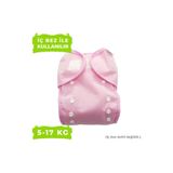 BabyNEO - Tek Beden Yıkanabilir Bebek Bezi Sızdırmaz Dış Bez Cover - Pembe