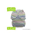 BabyNEO - Tek Beden Yıkanabilir Bebek Bezi Sızdırmaz Dış Bez Cover - Zigzag