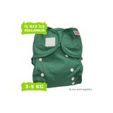 BabyNEO Yenidoğan Yıkanabilir Bebek Bezi Sızdırmaz Dış Bez Cover - Koyu Yeşil