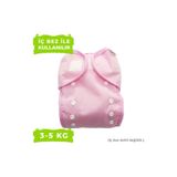 BabyNEO - Yenidoğan Yıkanabilir Bebek Bezi Sızdırmaz Dış Bez Cover - Pembe