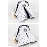 Babynest Puset Örtüsü Beyaz Ve Gri