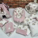 Babynest, Puset Örtüsü ve Minderi, Alt Açma, Yastık ve Battaniye, Nevresim Takımı, Emzirme Minderi, Emzirme Önlüğü 15'li Set