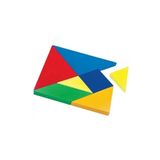 Babynia Ahşap Tangram 7 Parça Eğitici Renkli Akıl Zeka Mantık Ve Strateji Oyunu 11 X 11 Cm