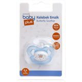 Baby&Plus Baby Plus Tekli Damaklı Emzik Mavi 0-6AY