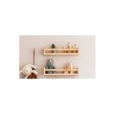 babyroomstore Ahşap Montessori Raf Bebek Çocuk Odası 2 Adet