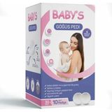Baby's Göğüs Pedi 30+10 Adet Nefes Alabilir Selüloz İç Tabaka ile Kaymayı Önleyici Yapışkan Bant