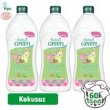 Baby's Green Organik Aloe veralı Bebek Çamaşır Deterjanı 1 Lt - Kokusuz3’lü Set