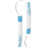Babysoft 2'li Silikon Mama Kaşığı Mavi