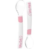 BabySoft 2'li Silikon Mama Kaşığı Pembe Kolay Temizlenebilir Ergonomik Tasarım Özellikleriyle