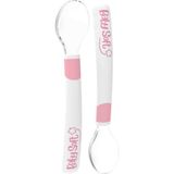 Babysoft 2'li Silikon Mama Kaşığı Pembe