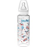 Babysoft 572 250 ml Beyaz Cam Desenli Biberon