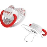 BabySoft Damak Uçlu Kırmızı Meyve Desenli Emzik 0 - 6 Ay