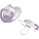 BabySoft Damak Uçlu Lila Doğa Desenli Emzik 0 - 6 Ay