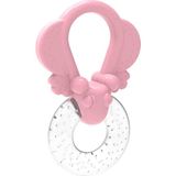 Babysoft Kurbağa Figürlü Tutacaklı Sulu Diş Kaşıyıcı Pembe