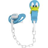 BabySoft Mavi Ördek Figürlü Emzik Askısı & Damak Emzik 18+ Ay