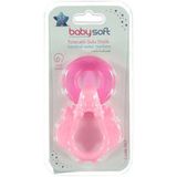BabySoft Tutacaklı Sulu Diş Kaşıyıcı Pembe 567 - Açık Pembe