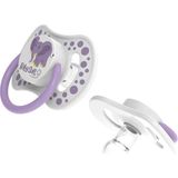 BabySoft Yuvarlak Uçlu Fil Desenli Emzik 0 - 6 Ay - Lila