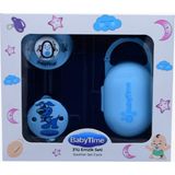 BabyTime 3’lü Emzik Seti Mavi - 0 - 1,5 Yaş