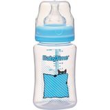Babytime BT075 Mavi 250 ml Silikon Uçlu Geniş Ağız Biberon