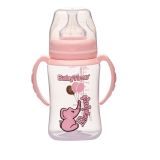 Babytime BT077 Pembe Geniş Ağız Kulplu Pp Biberon