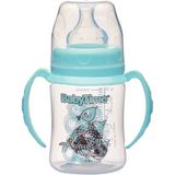BabyTime BT078 Geniş Ağız Kulplu Pp Biberon 150 ml - Yeşil - Açık Yeşil