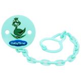 Babytime BT198 Desenli Yeşil Emzik Askısı