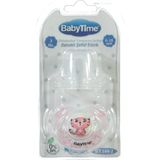 Babytime Damaklı Şeffaf Emzik BT144-2 Pembe - 0 - 3 Ay
