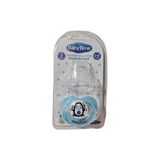 Babytime Silikon Damaklı Koruyucu Kapaklı Mat Gövdeli Emzik N.1 Mavi