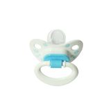 Babytime-Silikon Damaklı Mat Gövdeli Emzik Beyaz 6-18 Ay