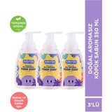 Babyton Doğal Aromasız Köpük Sabun 3'lü Set 350 ml - Şeffaf - Mat