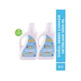 BABYTON Doğal Bebek Çamaşır Deterjanı 2'li Set 1000 ml