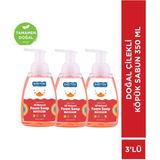 Babyton Doğal Çilekli Köpük Sabun 3'lü Set 350 ml - Mat