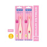 Babyton Ekolojik Diş Fırçası 2'li Set Pinky