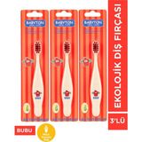Babyton Ekolojik Diş Fırçası 3'lü Set Bubu