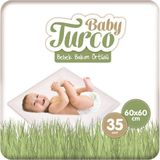 Babyturco Baby Turco Bebek Bakım Örtüsü 60X60 cm 7x5 35 Adet - Çok Renkli
