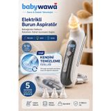 Babywawa H-031 Şarjlı Kendini Temizleyen 5 Kademe Burun Aspiratörü 0-12 Yaş Işıklı Müzikli Nazal Asp