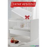 Babywhen Bebek Beşiği Anne Yanı Sallanır Sabitlenir 4 Kademeli Ayarlı + Yatak Dahil 60x120