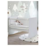 Babywhen Bebek Beşiği Park Beşik Beyaz Anne Yanı Sallanır Sabitlenir 60x120 BW1070