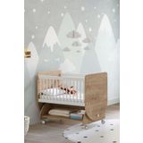 Babywhen Bw1031 - Sallanır Tekerlekli Sepet Bebek Beşik 50x90 Ahşap