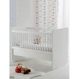 Babywhen Bw1075 - Pratik Kademeli Anne Yanı Sallanır Bebek Beşik Beyaz 60X120