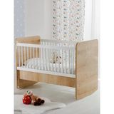 Babywhen Bw1076 - Pratik Kademeli Anne Yanı Sallanır Bebek Beşik Ahşap 60X120