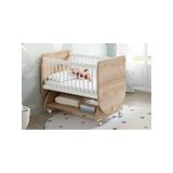 Babywhen Sallanan Tekerlekli Beşik 50x90 cm-Ahşap Naturel
