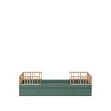 Babywulf Dual Montessori Petrol Yavru Yataklı Çocuk Karyola 120 X 200 Cm