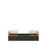Babywulf Dual Montessori Yavru Yataklı Çocuk Karyola 120 X 200 Cm - Siyah