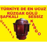 Baca Döner Şapka Rüzgar Gülü Uyuyan Kömür Odun Soba Sessiz